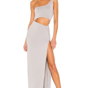 COPY - Erla Cutout Maxi Dress in Light Grey